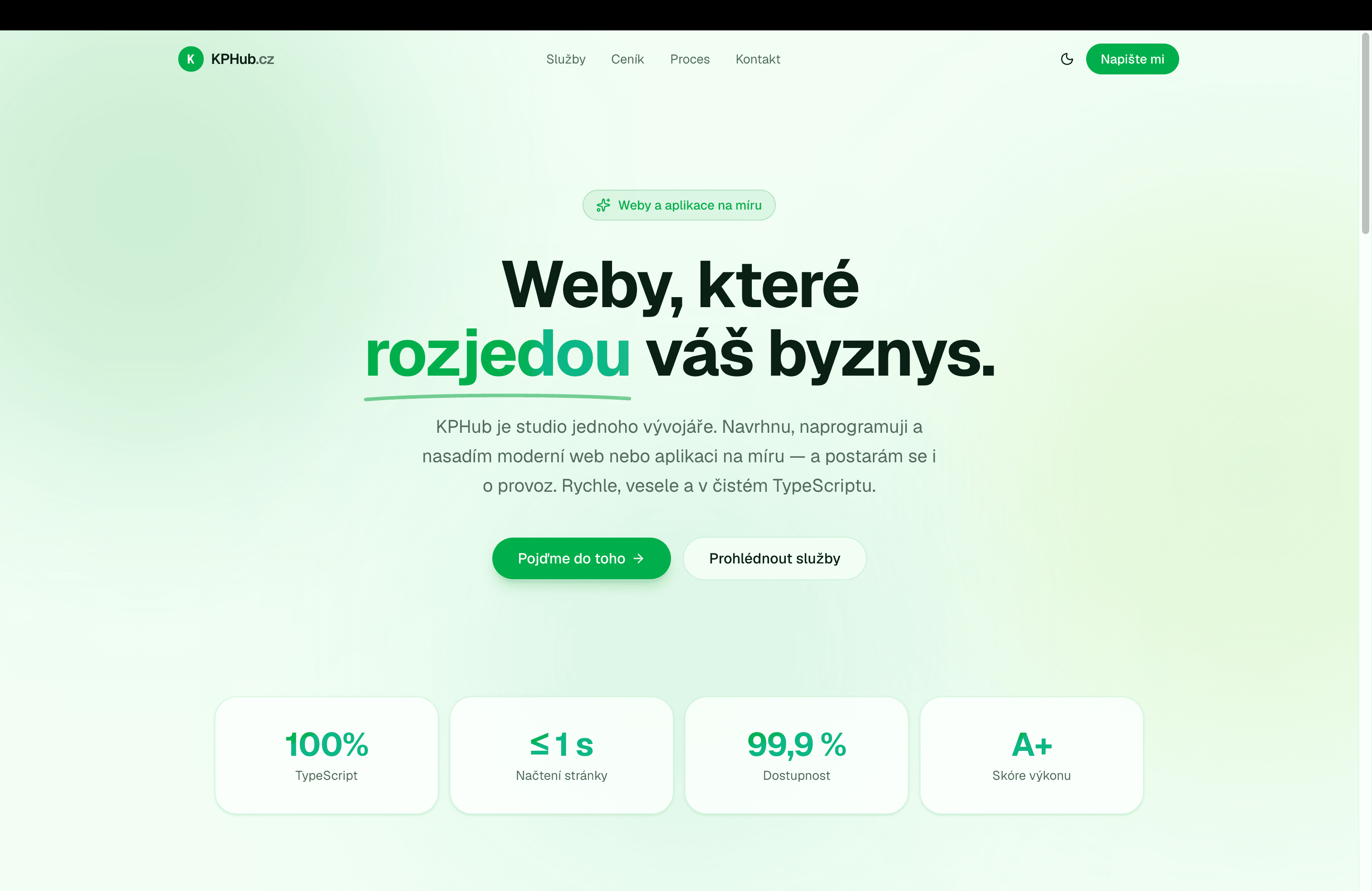 Náhled platformy kphub.cz