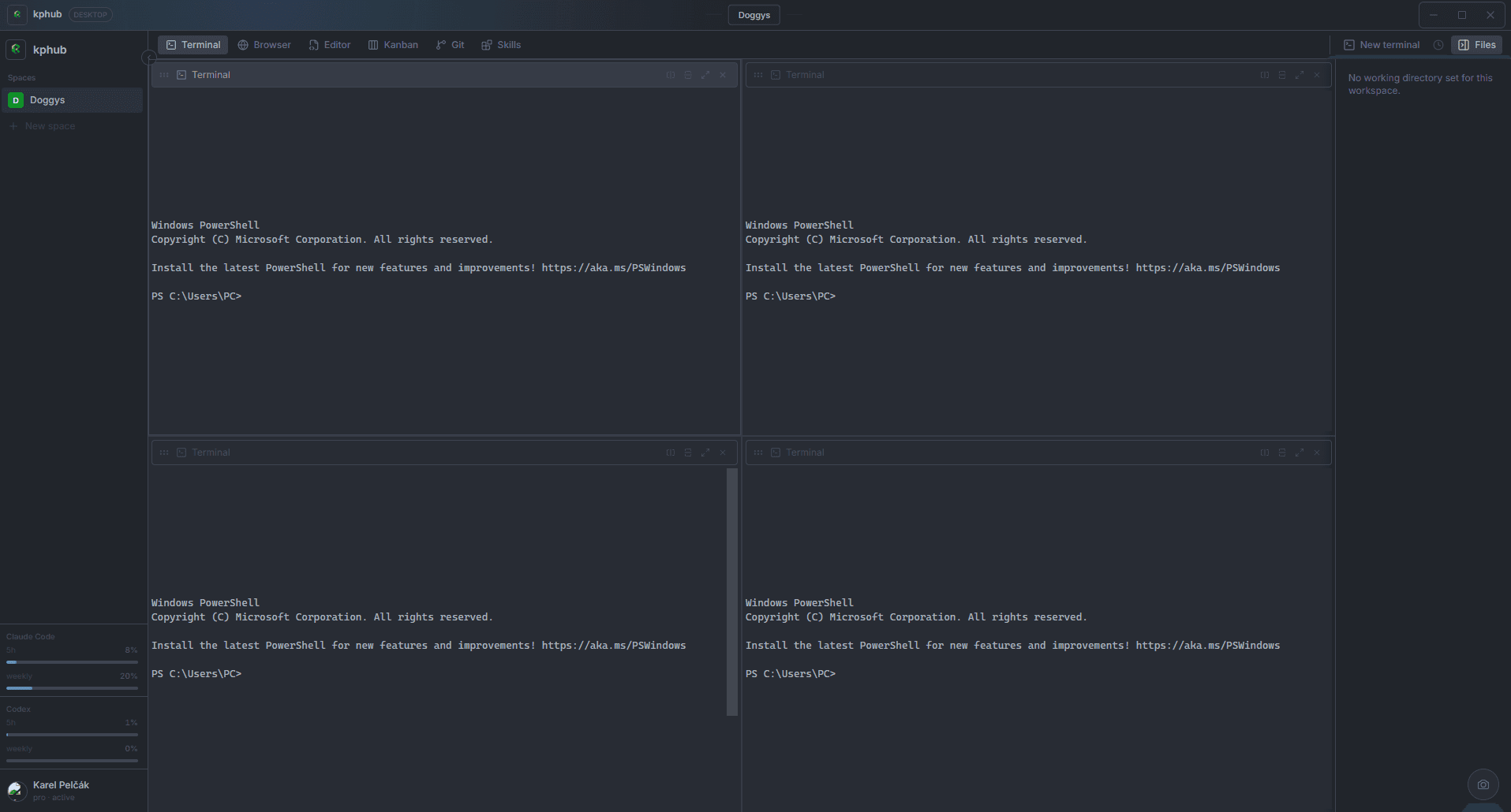 KPHub Workspace preview